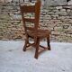 Brutalist oak chairs