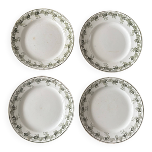 Lot de 4 assiettes plates