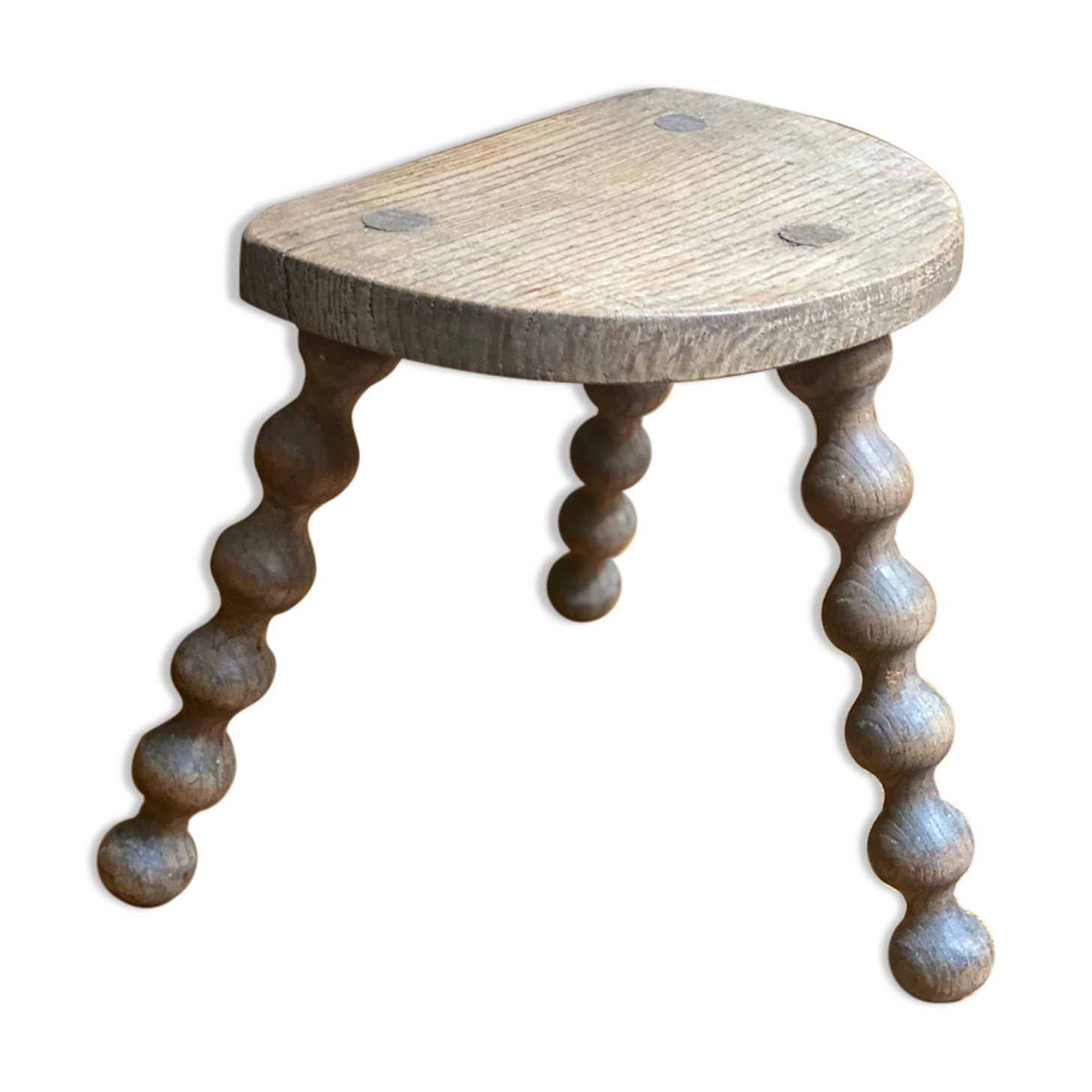 Small vintage wooden milking stool