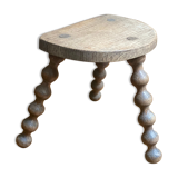 Small vintage wooden milking stool