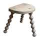 Small vintage wooden milking stool