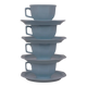 Porcelain cups and saucers x4