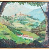 Painting - Italian village landscape