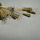 Kamenický Šenov 28-Light Brass Sputnik Chandelier, Czechoslovakia, 1970s