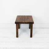 Vintage Table d'appoint Bois massif Chêne Banque de fleurs Table à fleurs Table basse Mid Century ca