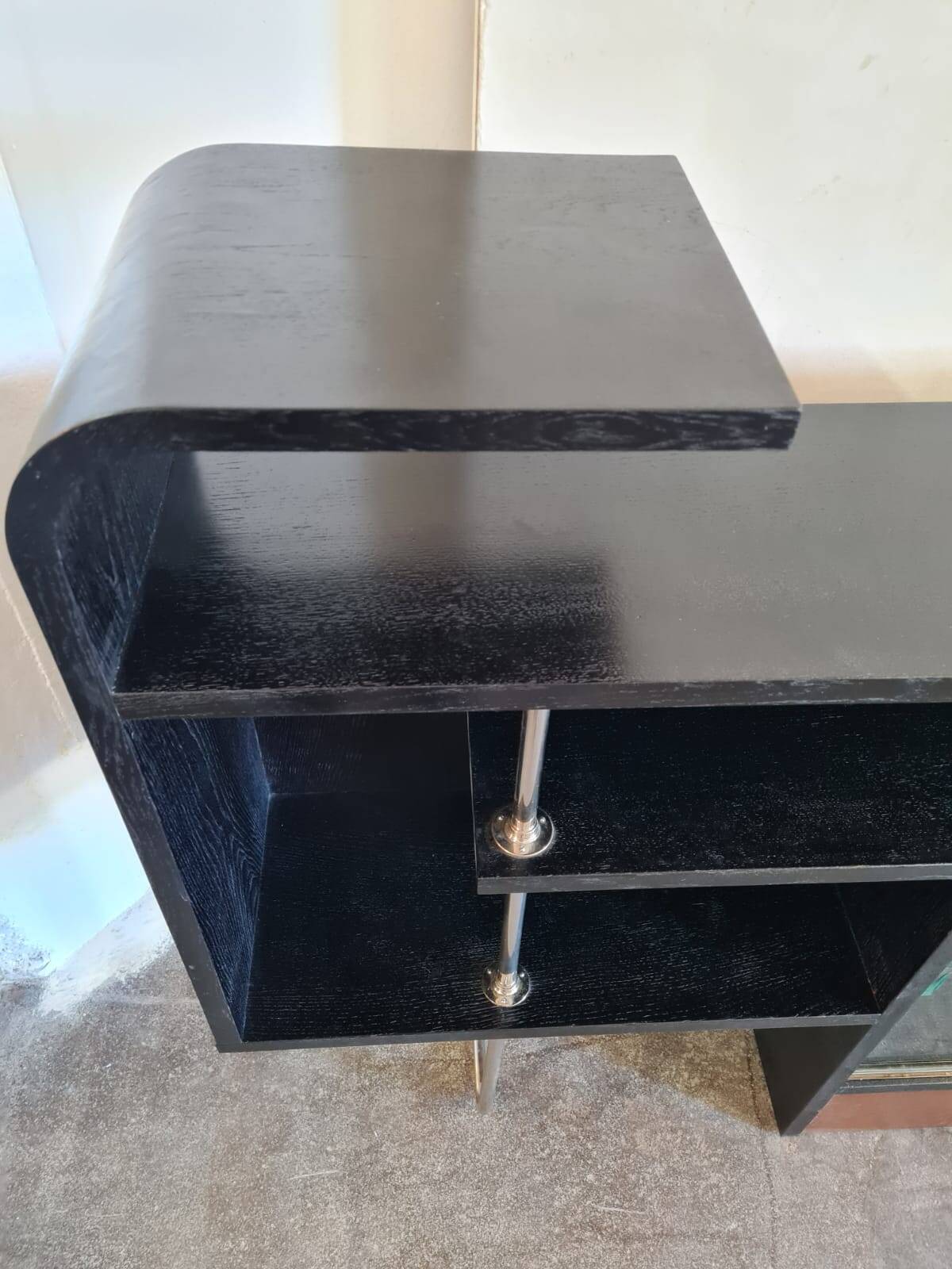 Functionalist Sideboard / Bookcase with Shelves, Czechoslovakia, 1930s