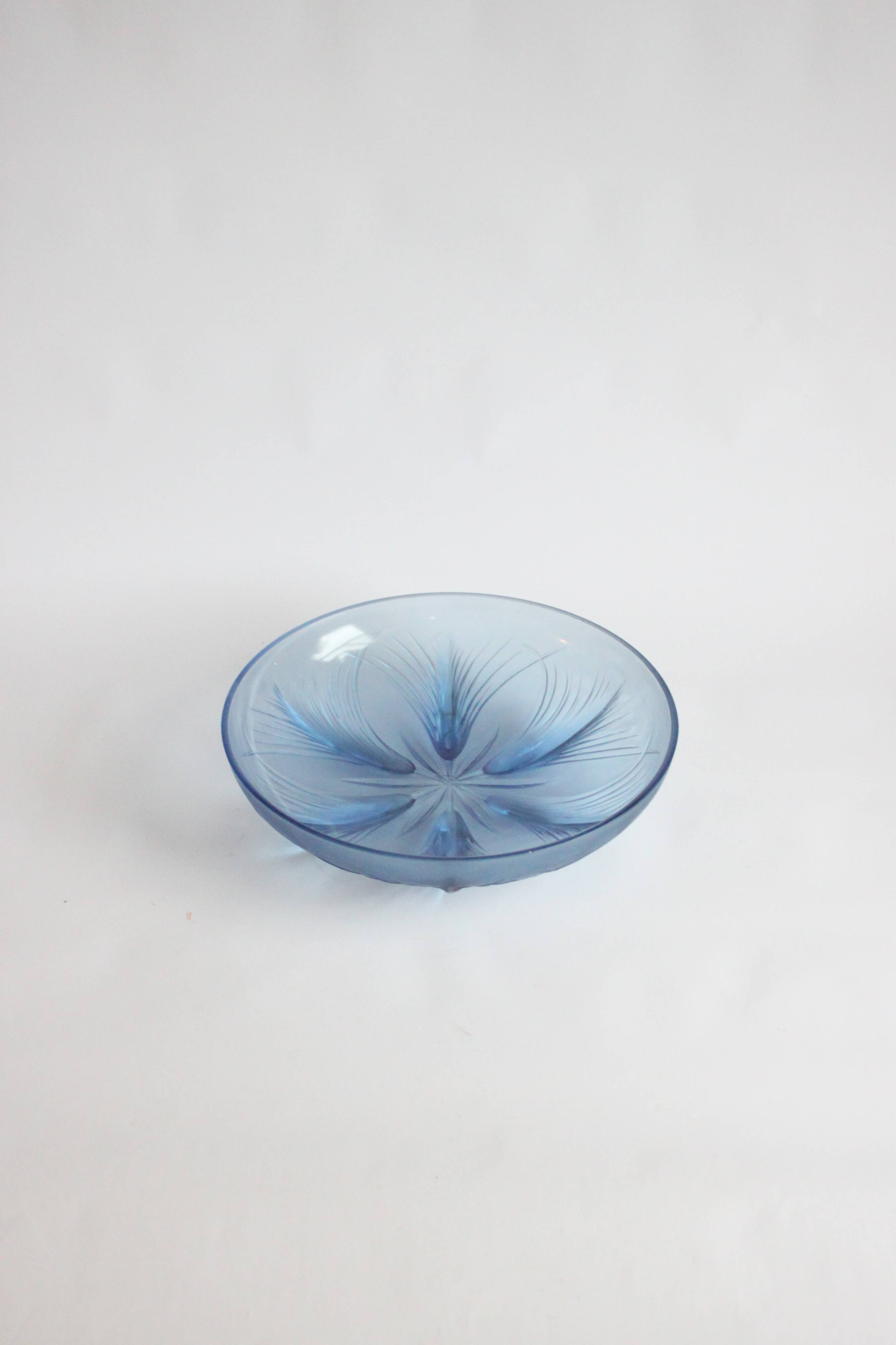 Papyrus bowl by Verlys glass, 1930s