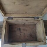 Wooden box aero-gummed chest storage deco