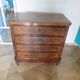 Antique oak burr chest of drawers - 4 drawers - marquetry inlay from the early 21st century