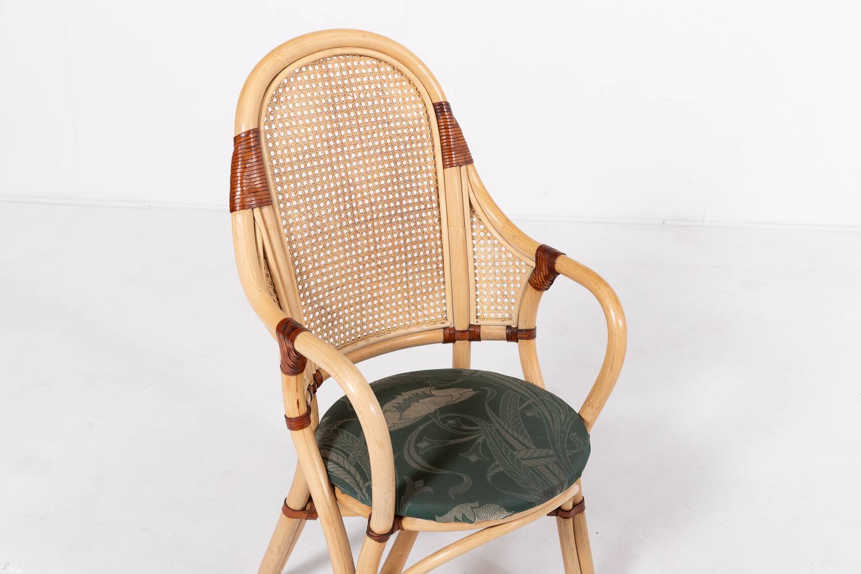 Set of 2 Vintage 1970’s Rattan-Bamboo indoor/outdoor chairs
