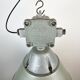 Industrial explosion proof lamp with aluminium shade from polam, 1970s
