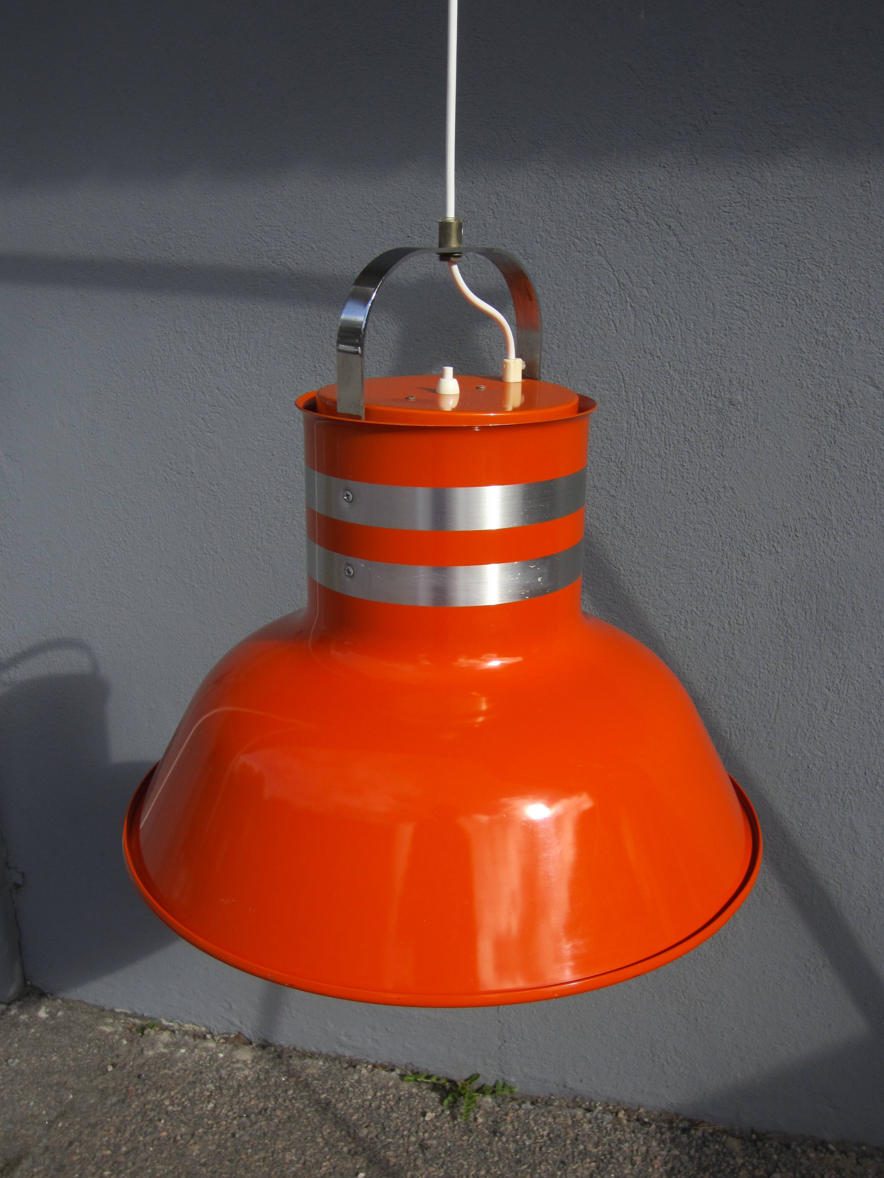 Scandinavian 70s Hinken pendant light by Per Sundstedt for Kosta Lampan