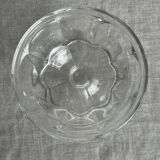 Set of 10 small vintage glass ice cream bowls.