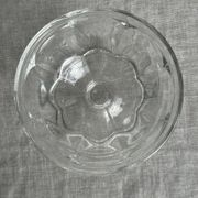 Set of 10 small vintage glass ice cream bowls.