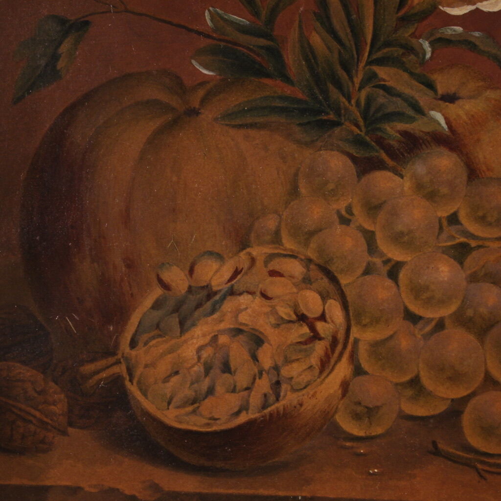 Still life on paper signed and dated 1839