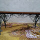 Table basse fer forgé et bois