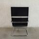 Fauteuil modèle Rondo High avec cuir noir par Heinrich Pfalzberger pour Ag Wohnbarf