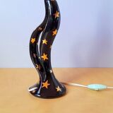 Ceramic star lamp base, 1950.