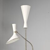 Carl Moore brass floor lamp for BAG Turgi, 1950s