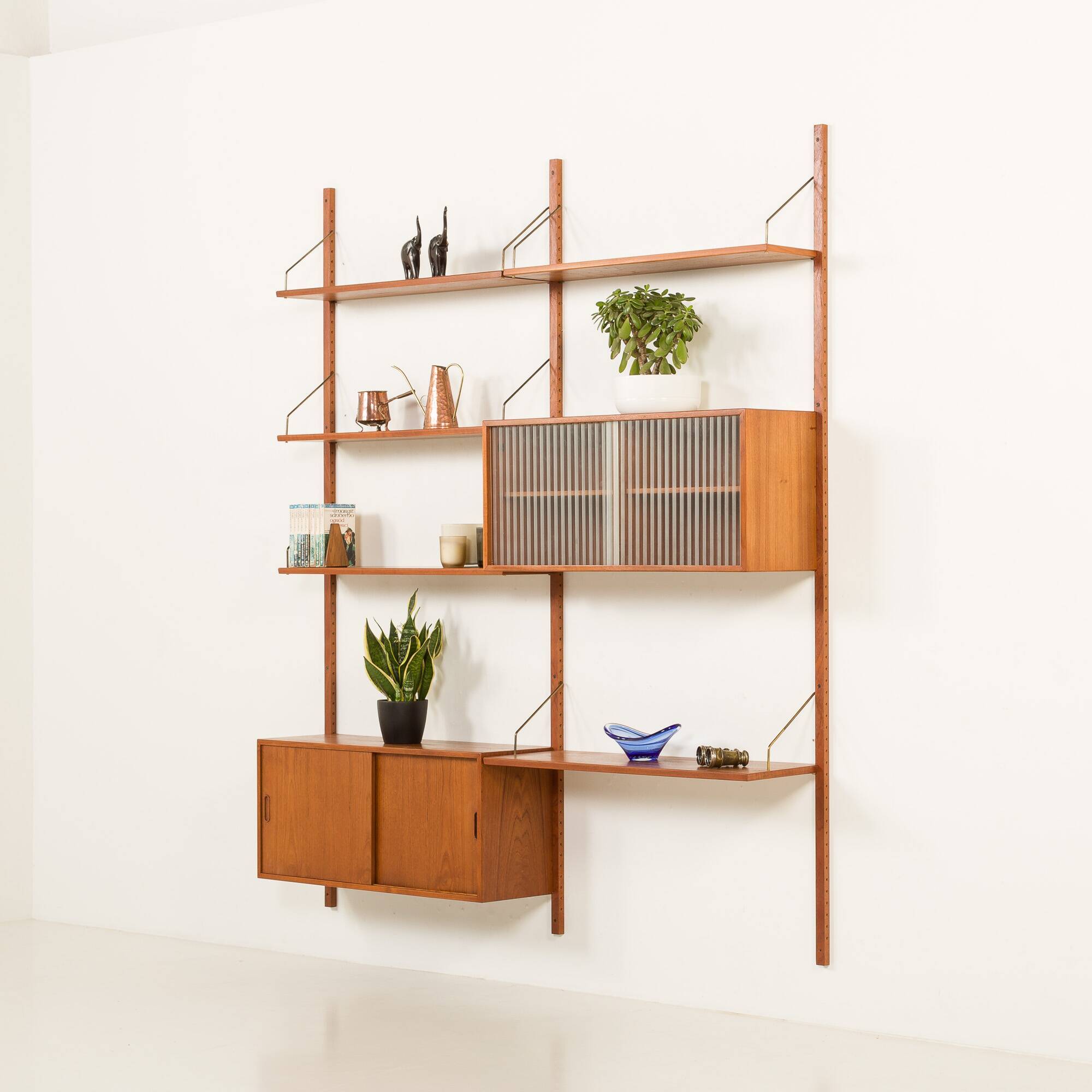 Hansen and Guldborg two bay wall unit, 1960s