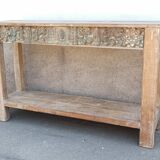 Old console in carved wood