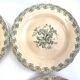 Old dessert plates Gien model Louis XV iron earth
