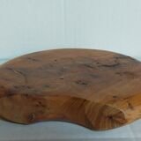 Solid wood vase vintage elm magnifying glass