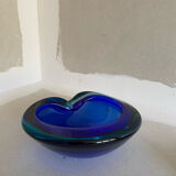 Vintage sommerso Murano ashtray