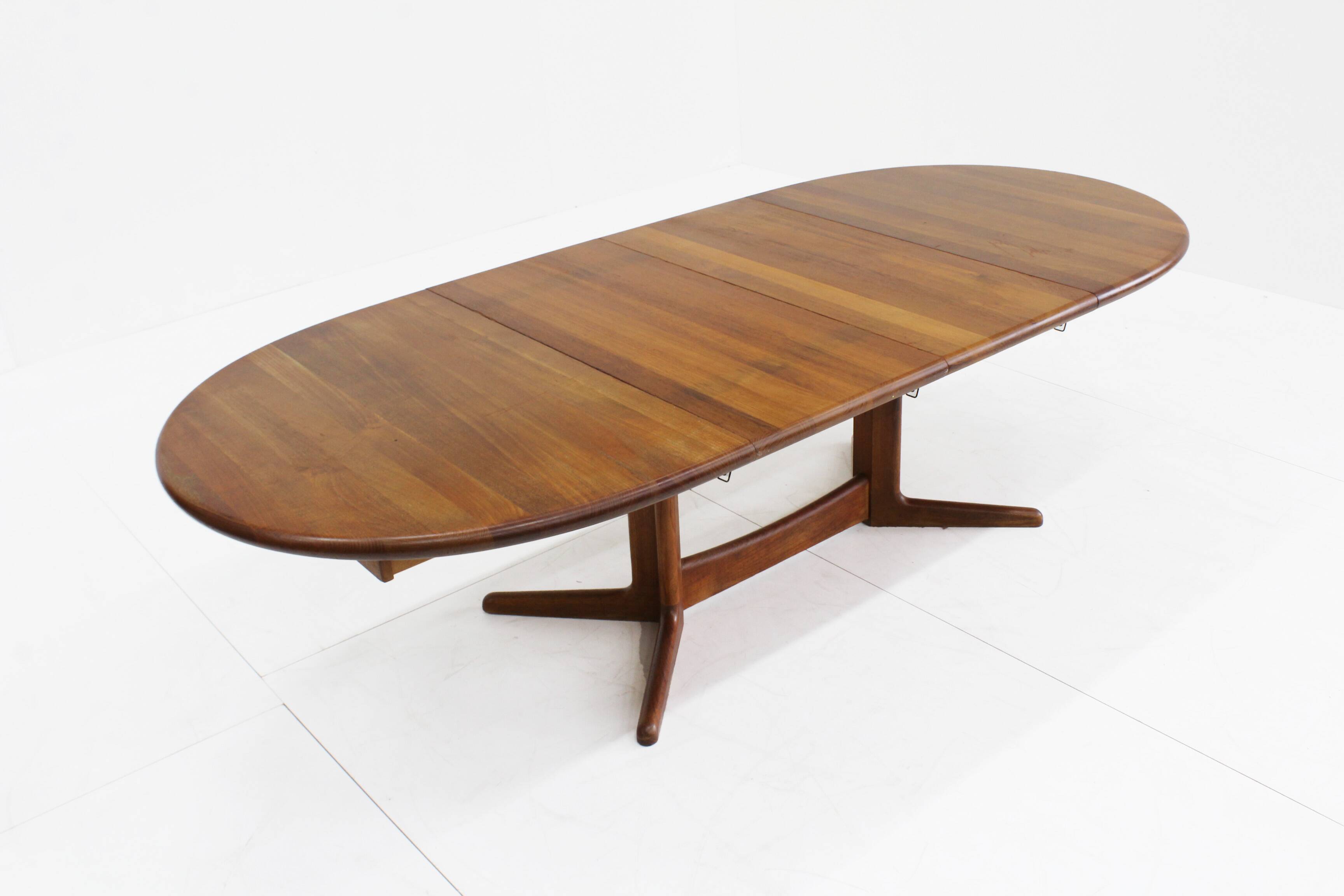 Vintage Danish oval  dining table 1960s
