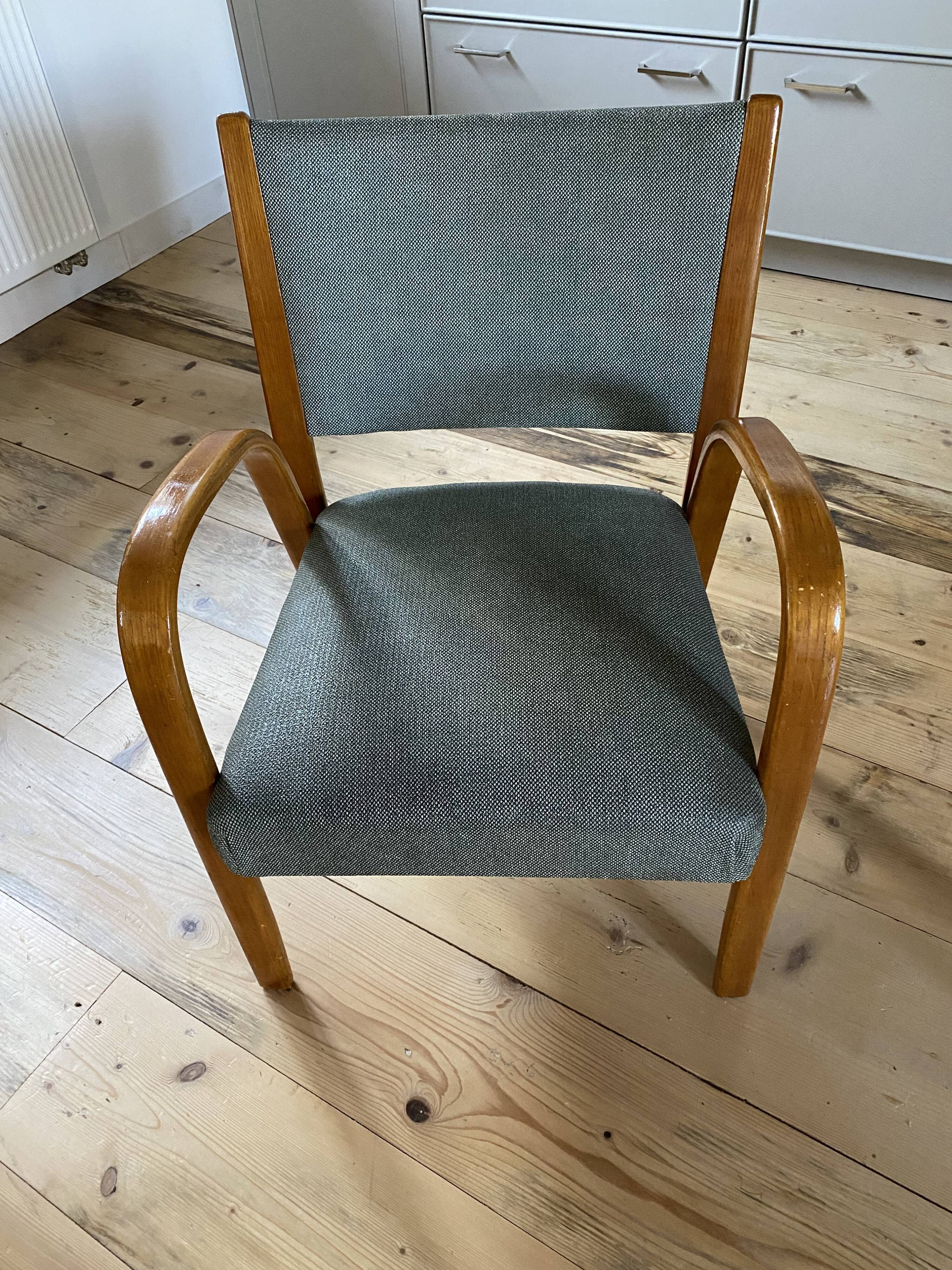 Bow-Wood armchair by Hugues Steiner for Steiner