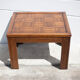 Table basse bois dessus parquet