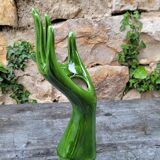 Hand-shaped baguier vase