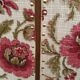 Wardrobe - wardrobe - Old - Wood - Floral Fabric - Artisanal