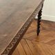 Old farm dining table Louis XIII turned wood