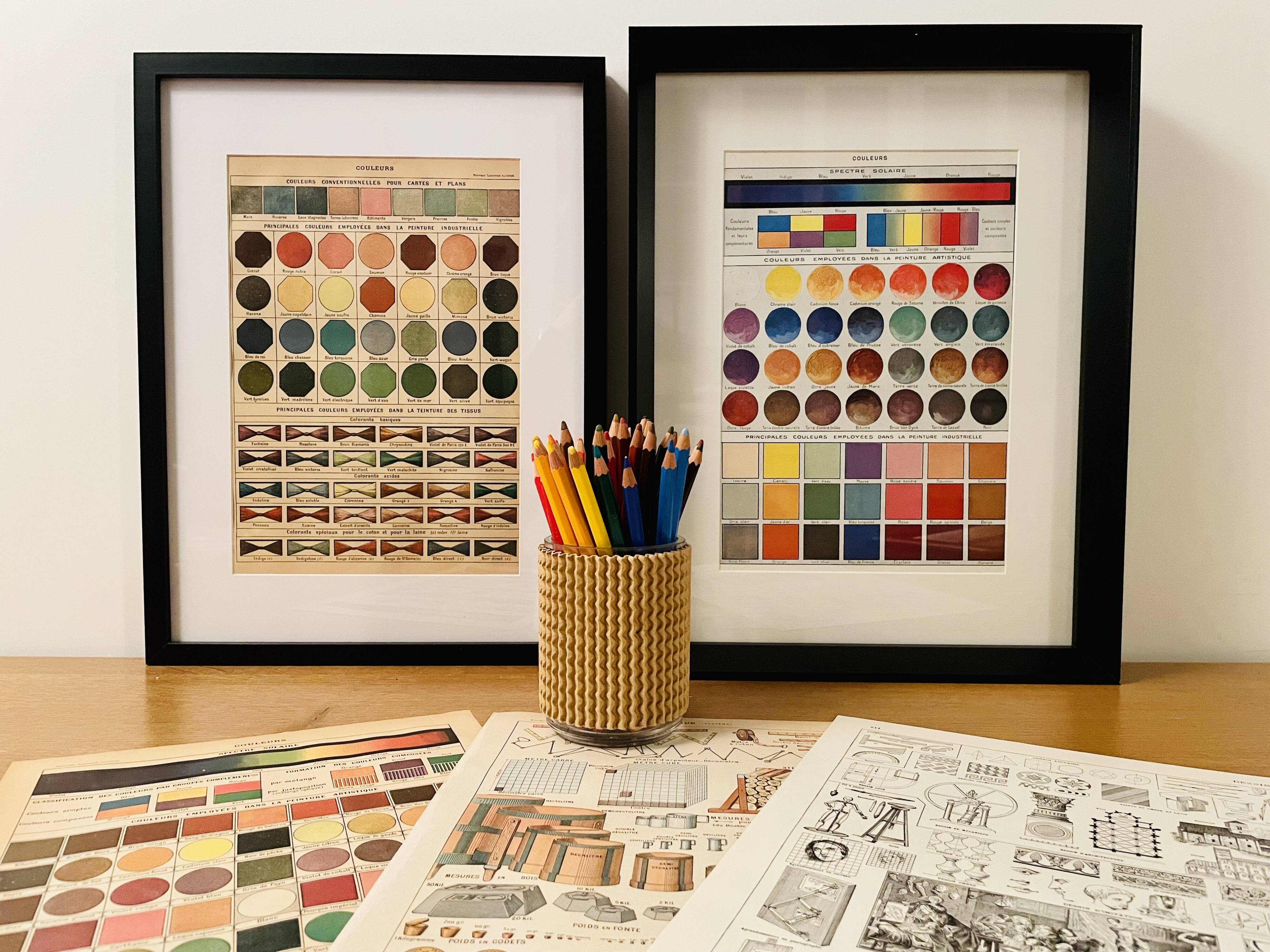 Lithograph on colors (solar spectrum) - 1900