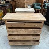 Beech commode, late 19th century