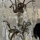 Lustre à pampille  cristal 19 eme