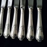 12 Guy Degrenne Rocaille pattern table knives (RESERVES)