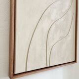 Tableau relief beige