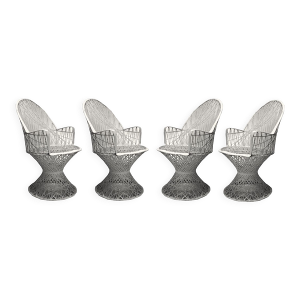 Ensemble de quatre chaises de jardin années 1960 — Beyit