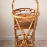 Rattan bottle door