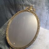 Gilded metal mirror in Louis XV style