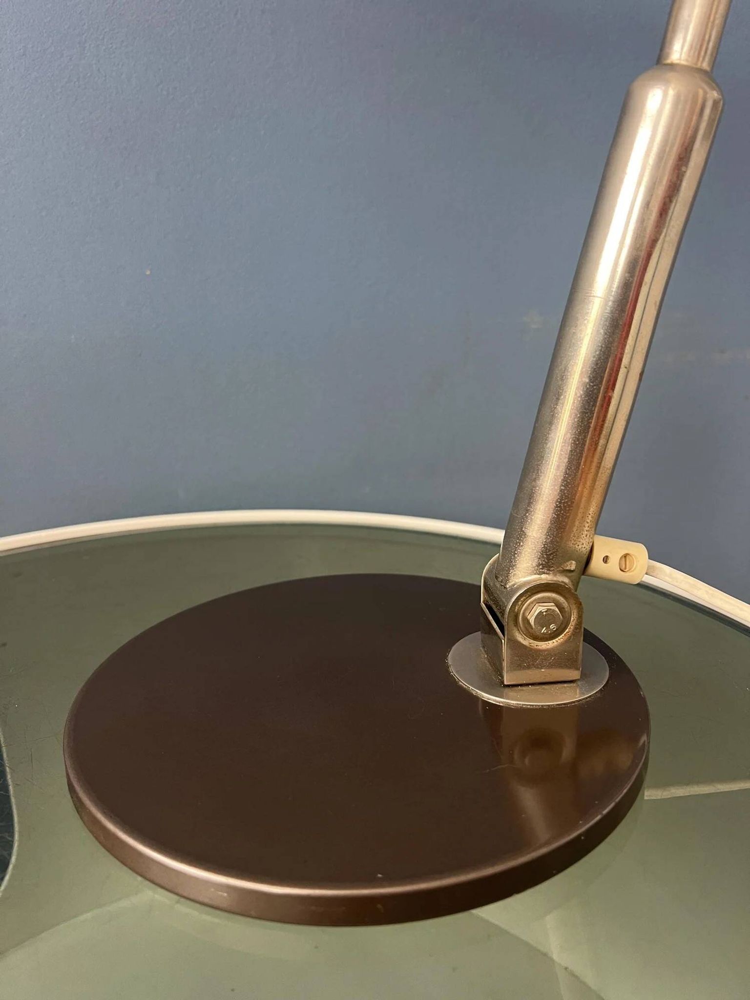 Vintage Dark Taupe Hala Busquet 144 desk lamp by Herman Busquet
