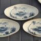Gien earthenware service, Vues d'Orient model, 21 pieces, late 19th century