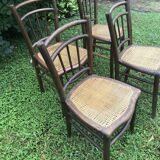 Canned bistro chairs