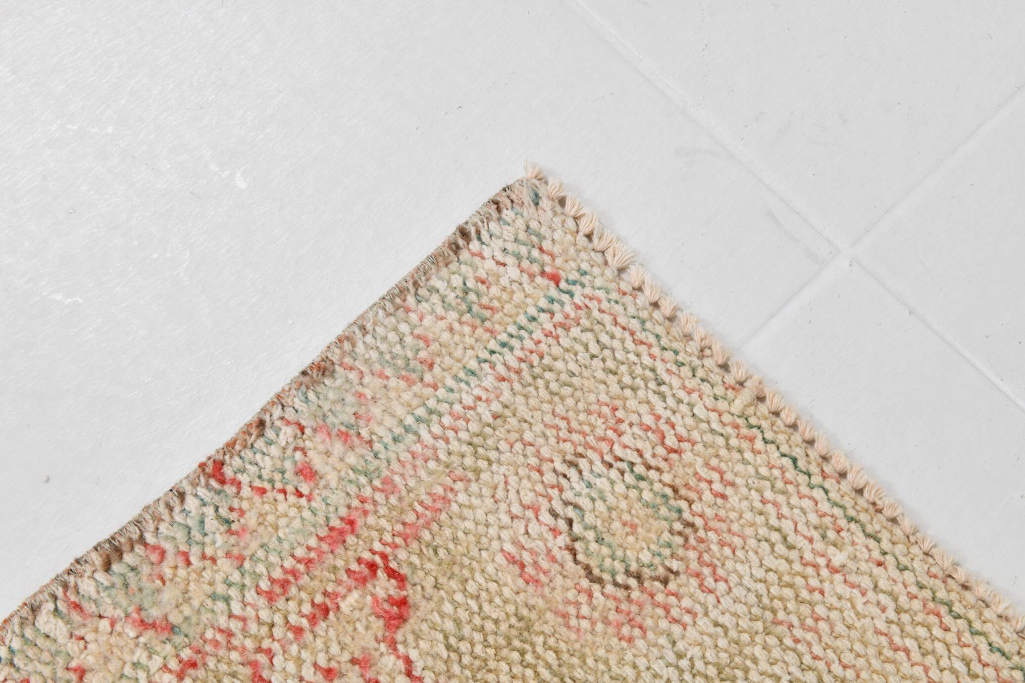 6x10 Pale Red Cream Turkish Vintage Rug,  172x295Cm SK 21080