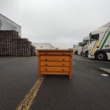 Atypical pine chest of drawers, 1980