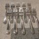 10 silver-plated metal cake forks from the Monaco Grand Prix