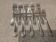 10 silver-plated metal cake forks from the Monaco Grand Prix