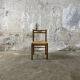 Chaise paillée et bois annees 80